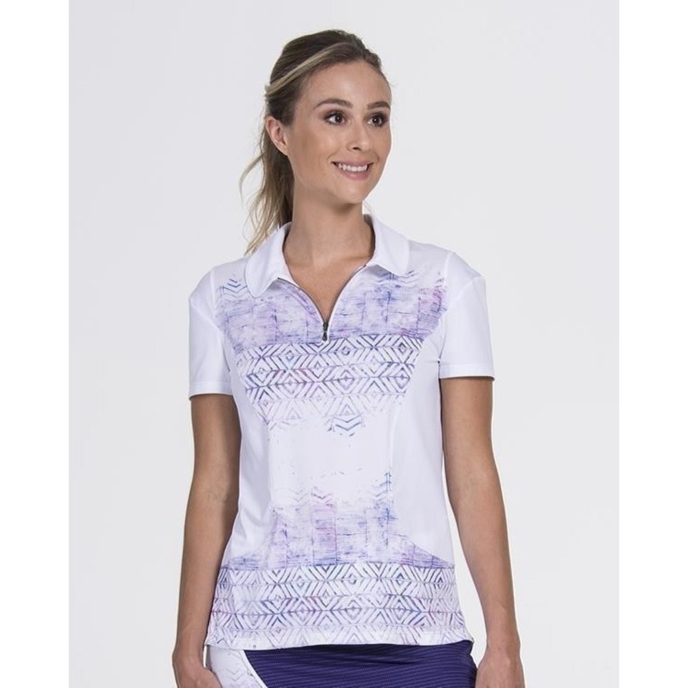 SwingDish Neon Harper Tribal Fade Polo Golf NT005-1  XS